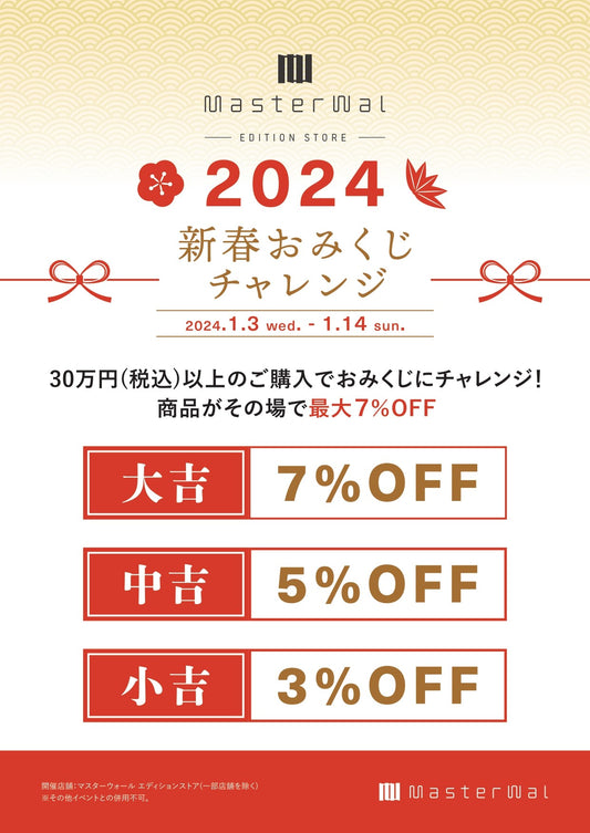 MASTERWAL 2024 新春おみくじチャレンジ開催！