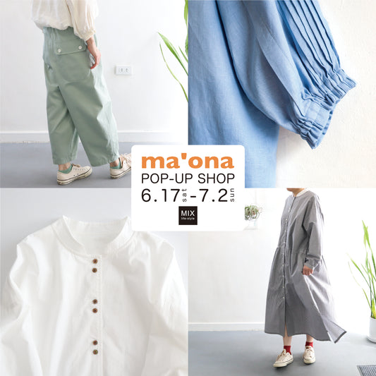 ma'ona POP-UP SHOP