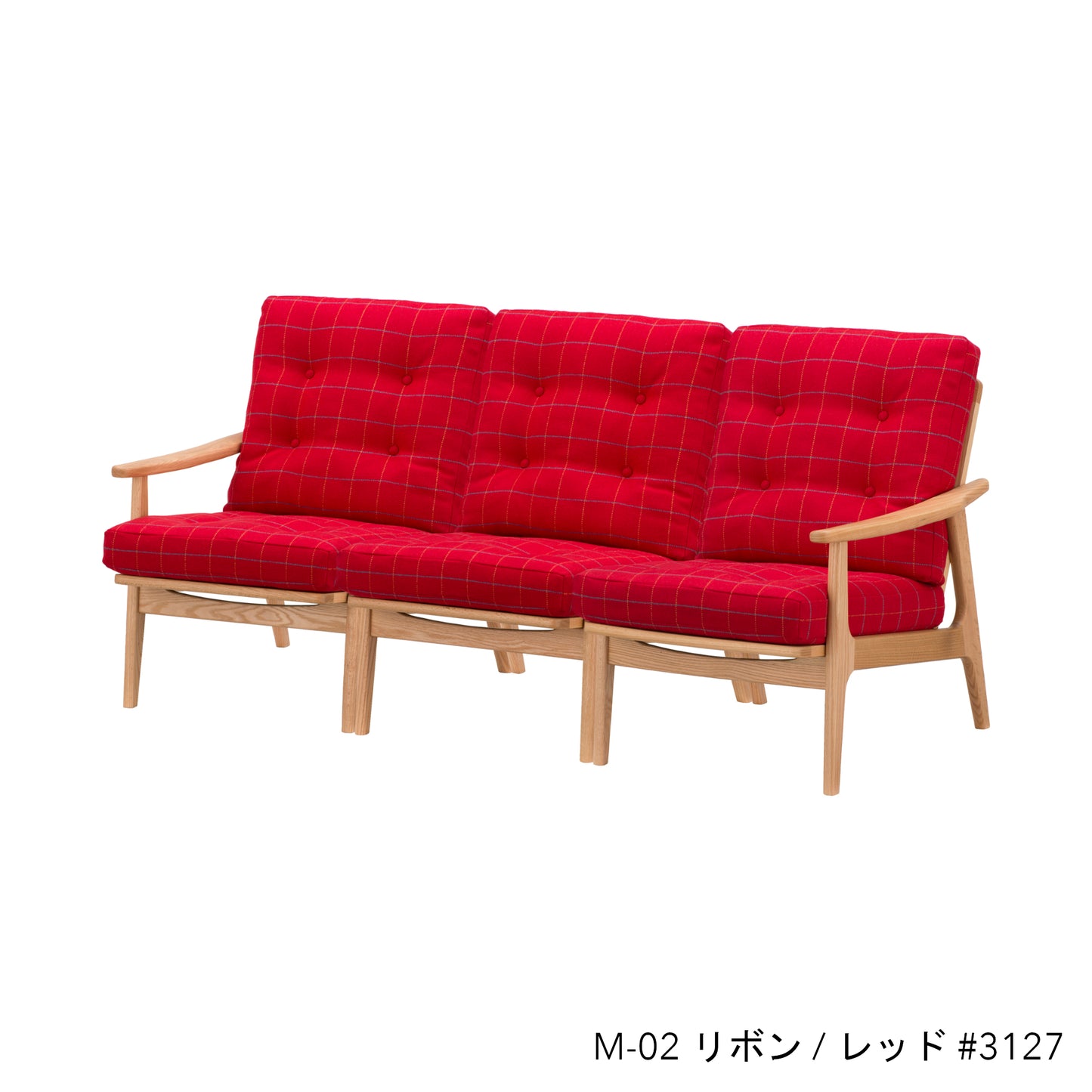 オークフレームチェア | ハイバック 3シーター