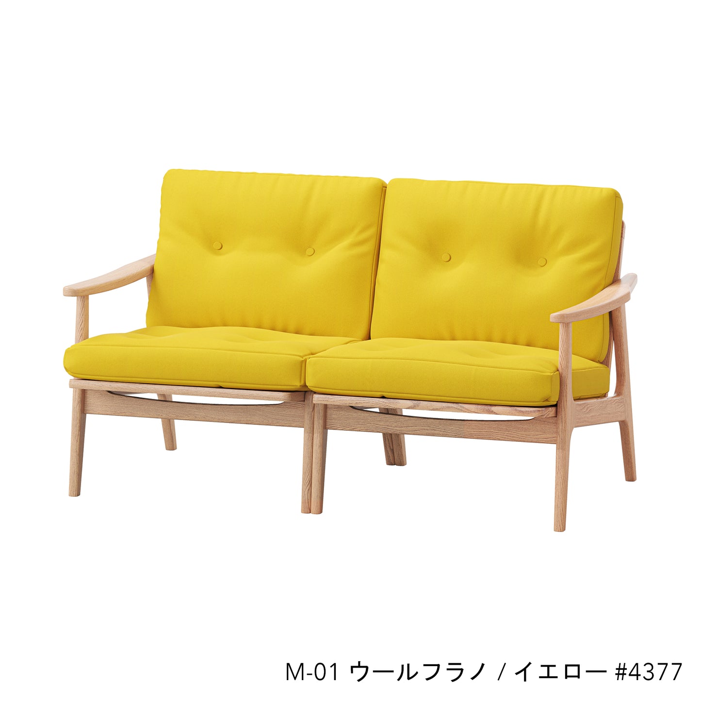 オークフレームチェア | ワイド 2シーター