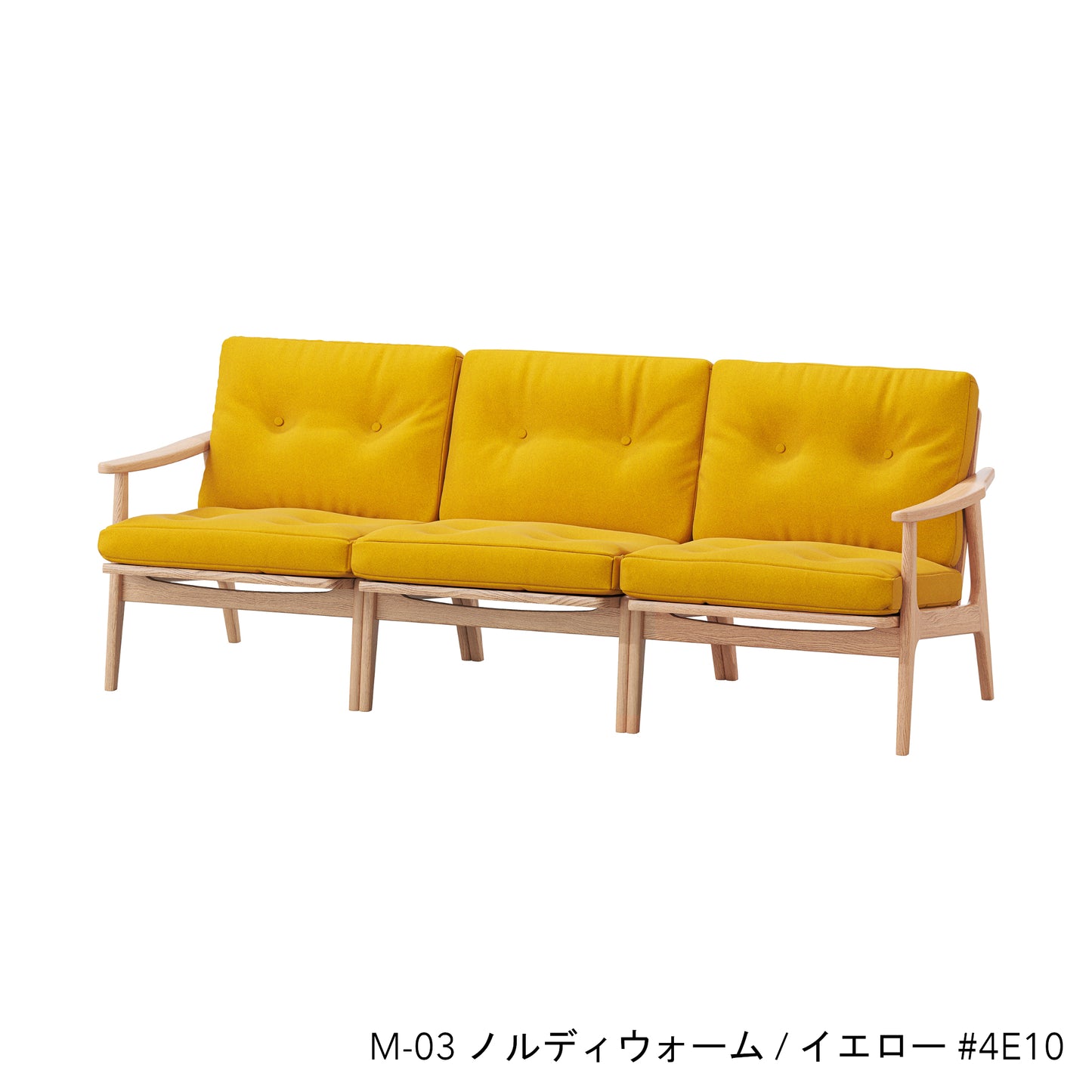 オークフレームチェア | ワイド 3シーター