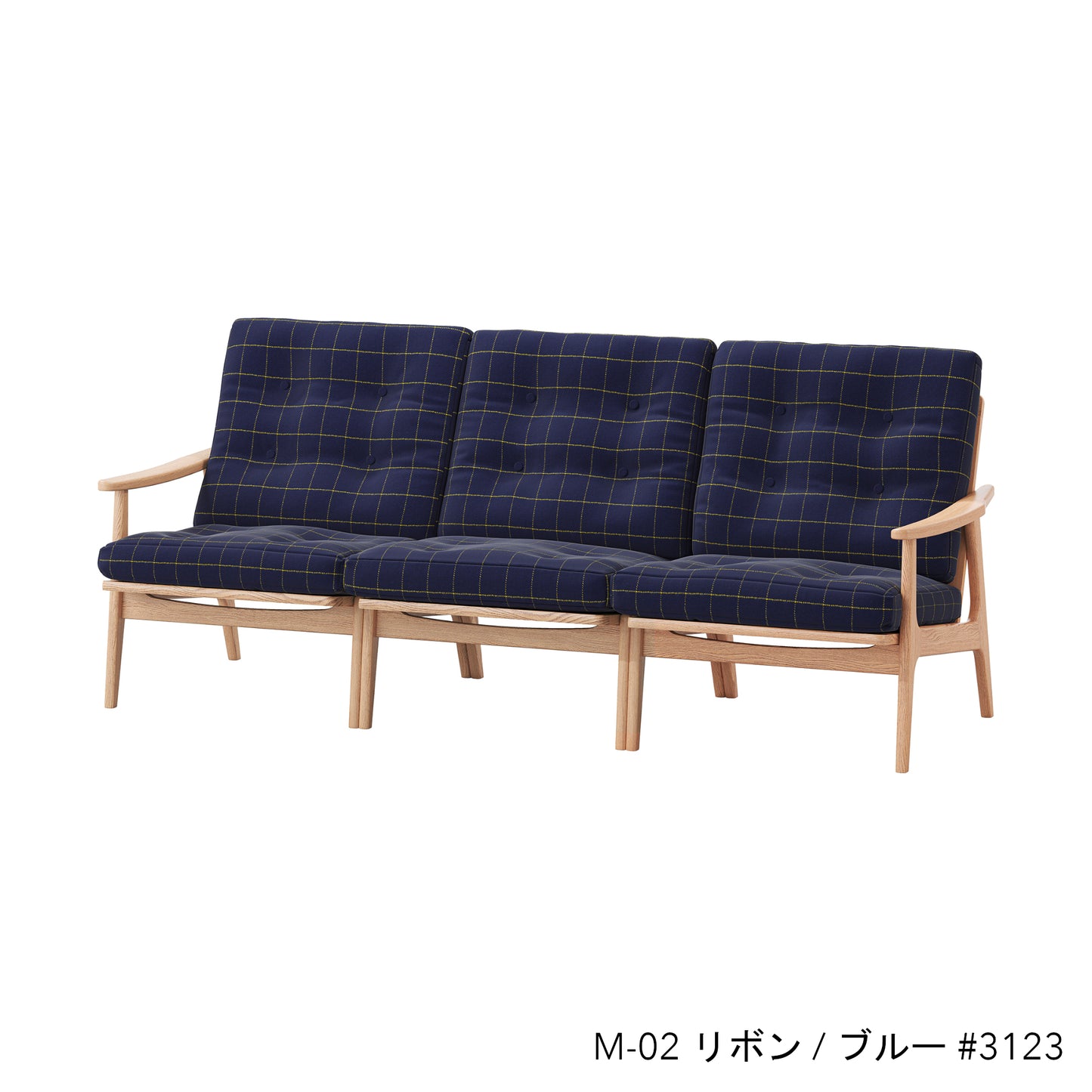 オークフレームチェア | ワイド ハイバック 3シーター