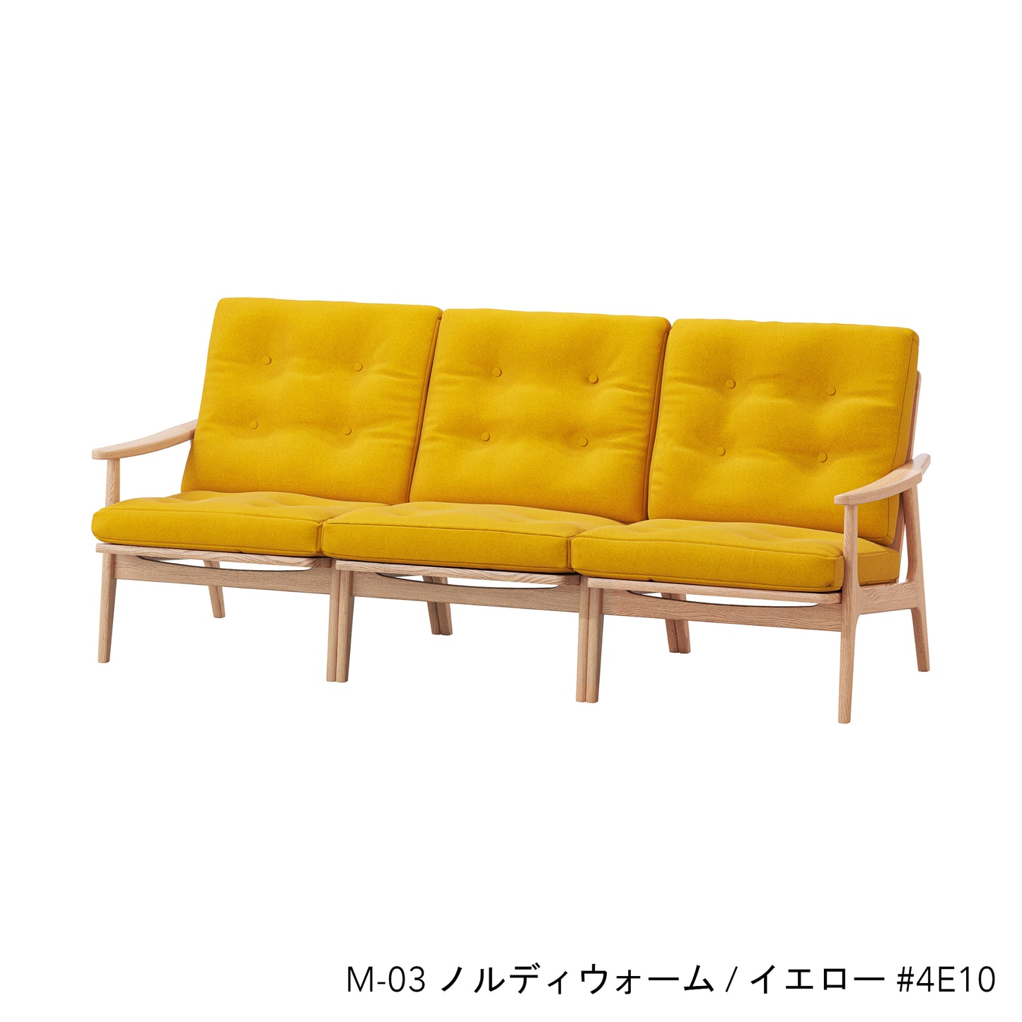 オークフレームチェア | ワイド ハイバック 3シーター