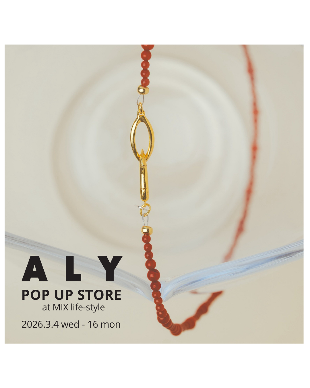 ALY POP UP STORE at MIX life-style