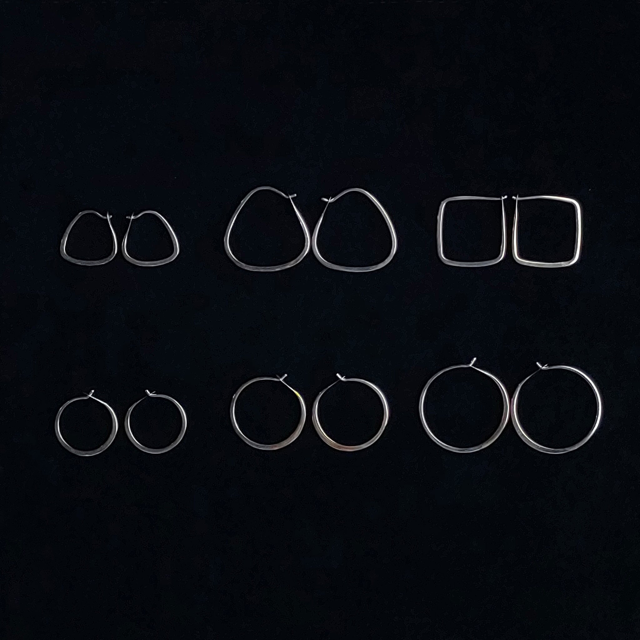 Melissa Joy Manning Sterling SilverX-Small Triangle Hoops