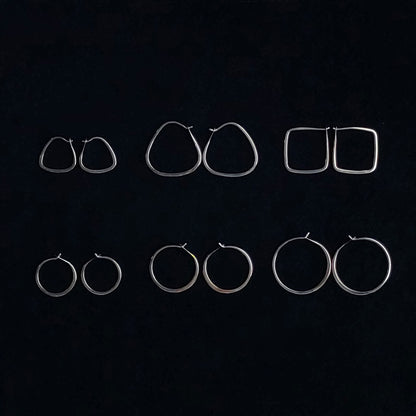 Melissa Joy Manning Sterling Silver  Small Round Hoops  | メリッサ・ジョイ・マニング スターリングシルバー スモール ラウンド フープ