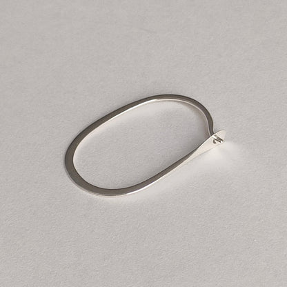 Melissa Joy Manning Sterling Silver Small Oval Hoops  | メリッサ・ジョイ・マニング スターリングシルバー スモール オーバル フープ