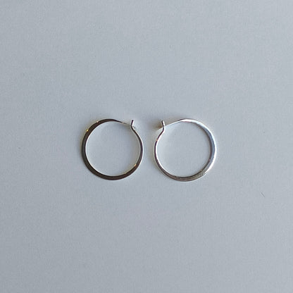 Melissa Joy Manning Sterling Silver  Small Round Hoops  | メリッサ・ジョイ・マニング スターリングシルバー スモール ラウンド フープ