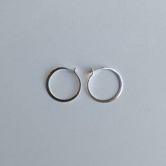 Melissa Joy Manning Sterling Silver  Small Round Hoops  | メリッサ・ジョイ・マニング スターリングシルバー スモール ラウンド フープ