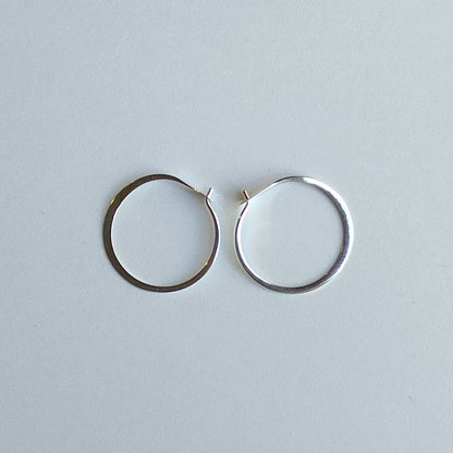 Melissa Joy Manning Sterling Silver  Small Round Hoops  | メリッサ・ジョイ・マニング スターリングシルバー スモール ラウンド フープ