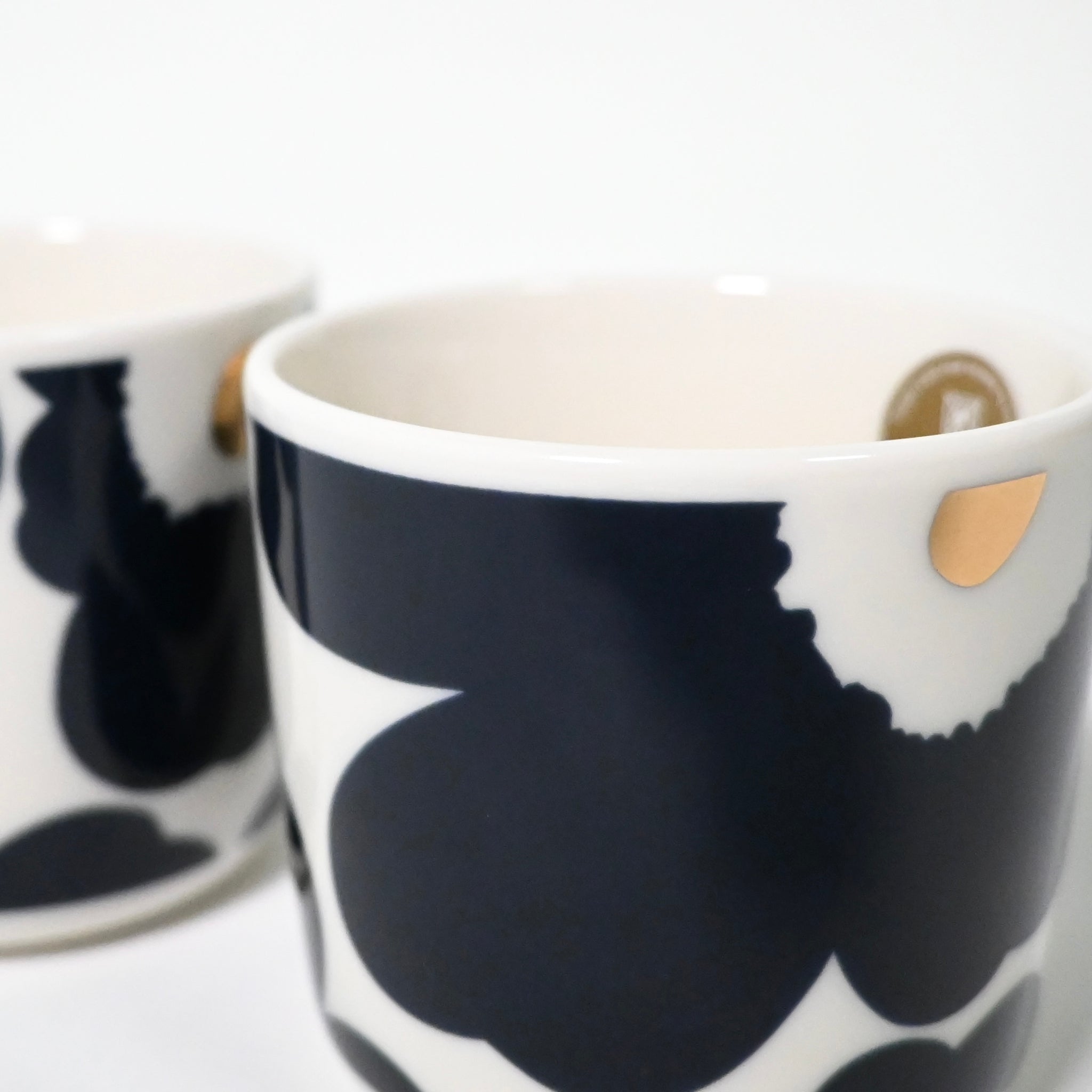 Unikko コーヒーカップセット | ダークネイビー×ゴールド | marimekko